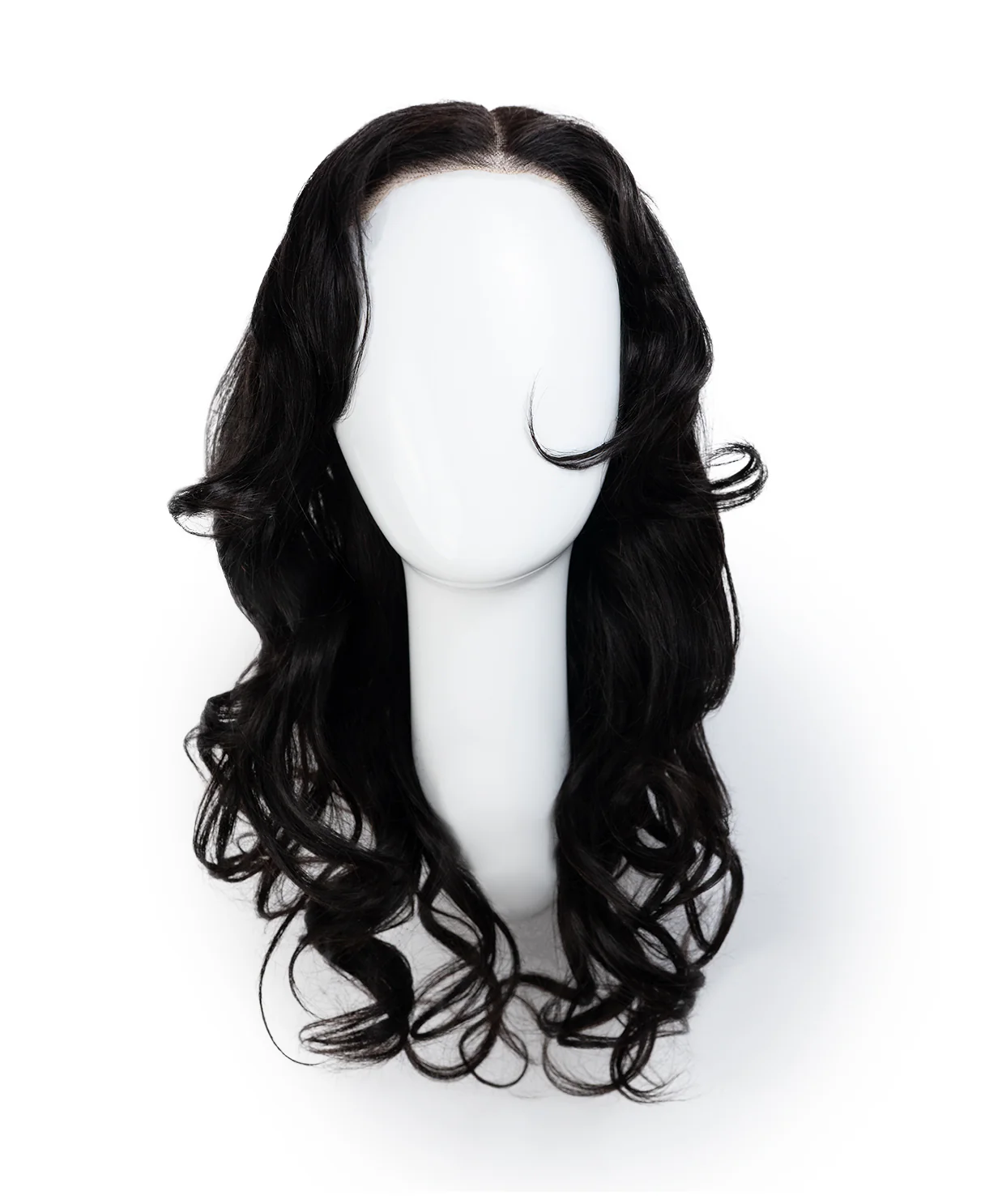 put on & go human wig blowout - 20" natural black. - Image 9