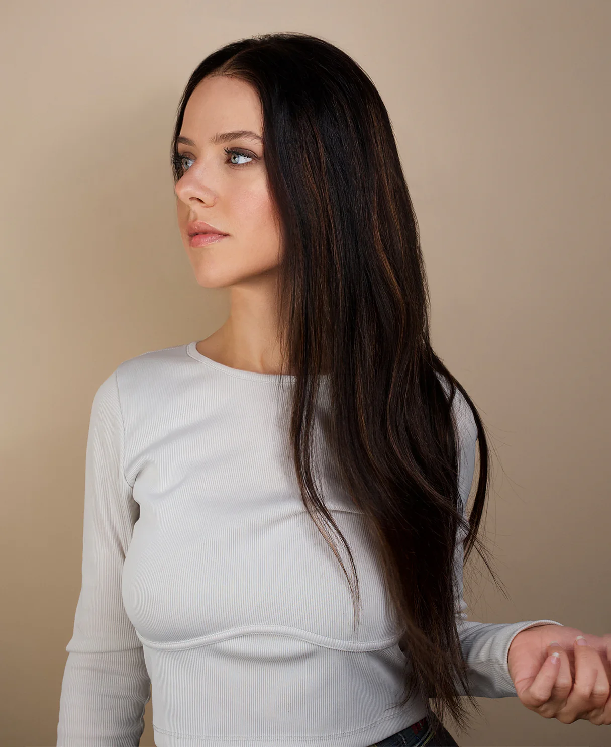 put on & go human wig - 20" mocha balayage. - Image 3