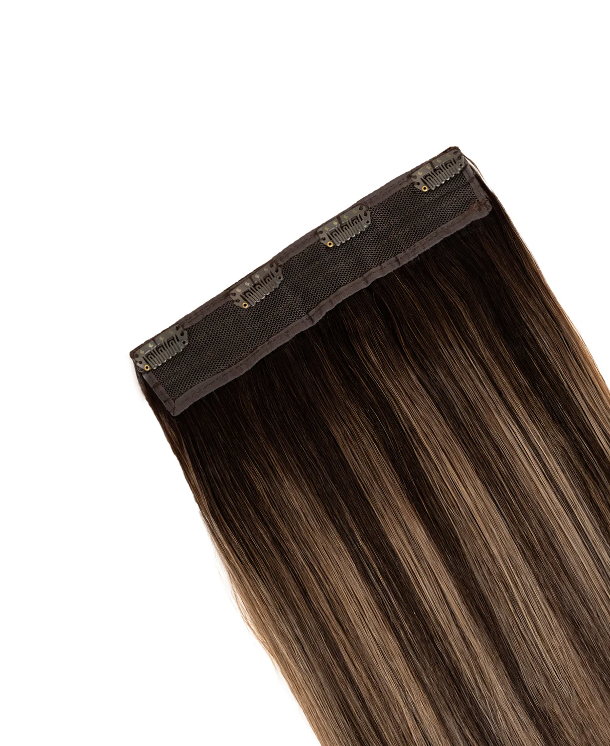 clip-in volumizer ash brown balayage. - Image 4