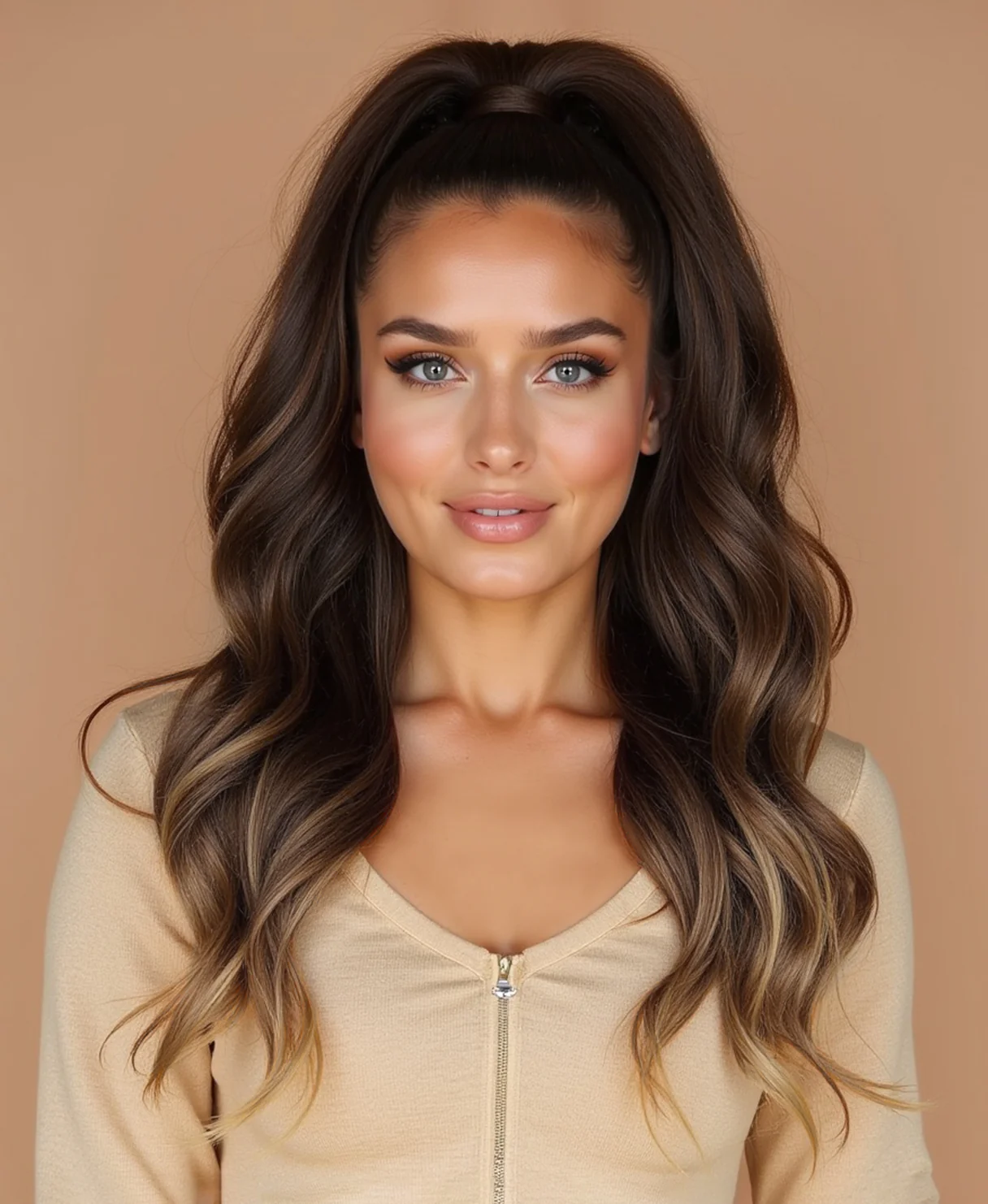 clip-in volumizer ash brown balayage. - Image 5