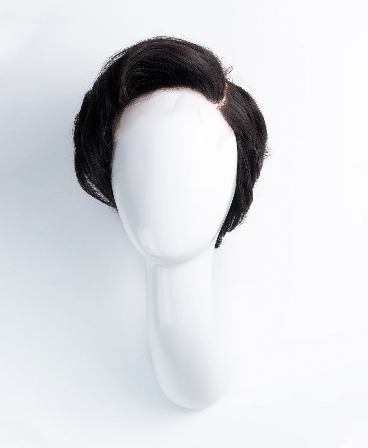 short wedge human Wig - 6” natural black. - Image 8