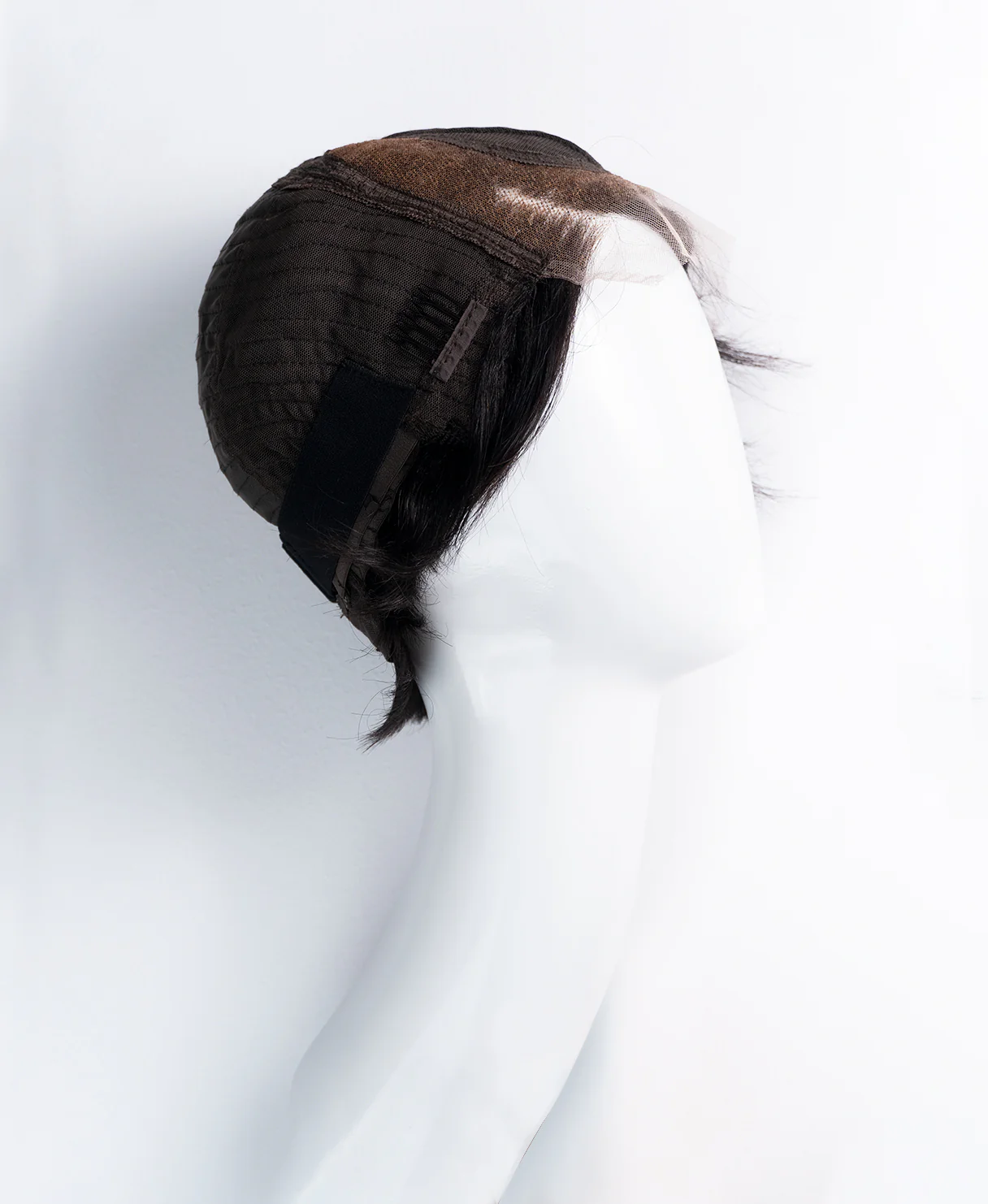 short wedge human Wig - 6” natural black. - Image 9