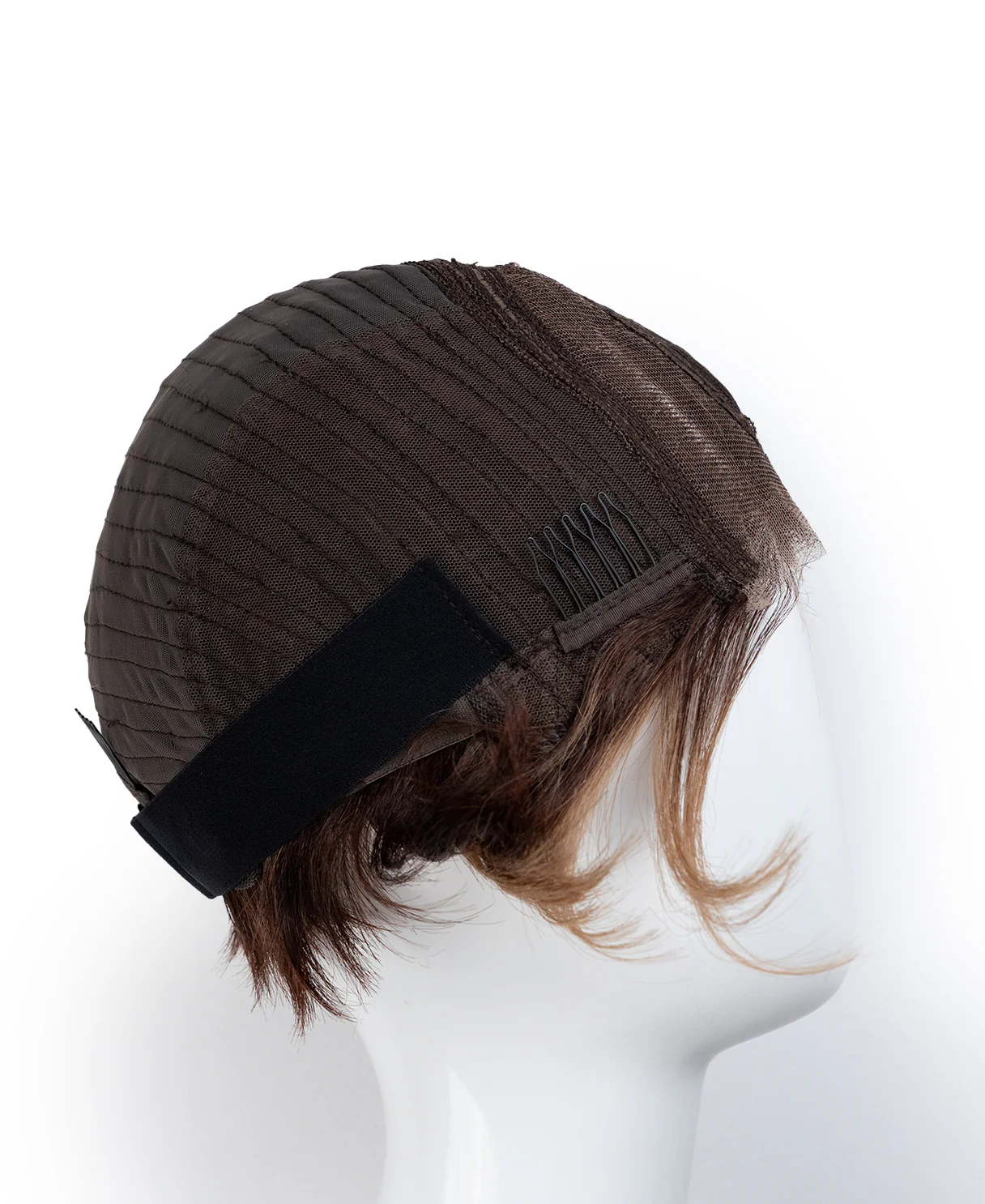 t-part wedge bob human wig - 6" rooted dirty blonde. - Image 6