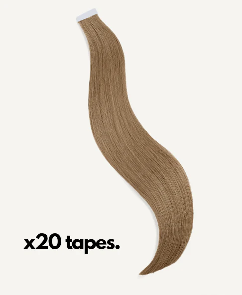 tape-in hair extensions ash blonde. - Image 4