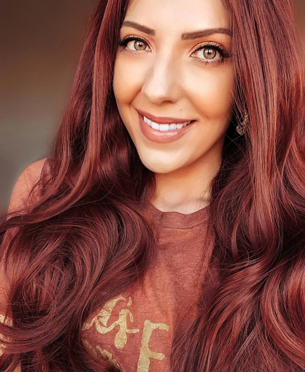 tape-in hair extensions ruby red. - Image 7