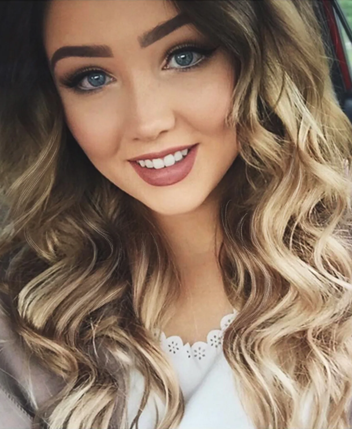 tape-in hair extensions rooted blonde highlights. - Image 6