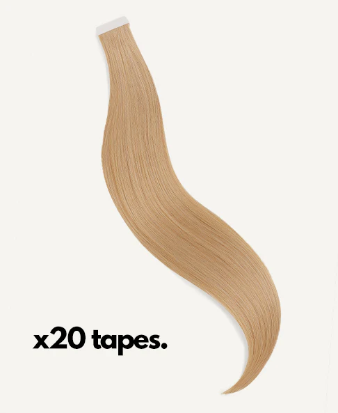 tape-in hair extensions medium blonde. - Image 3