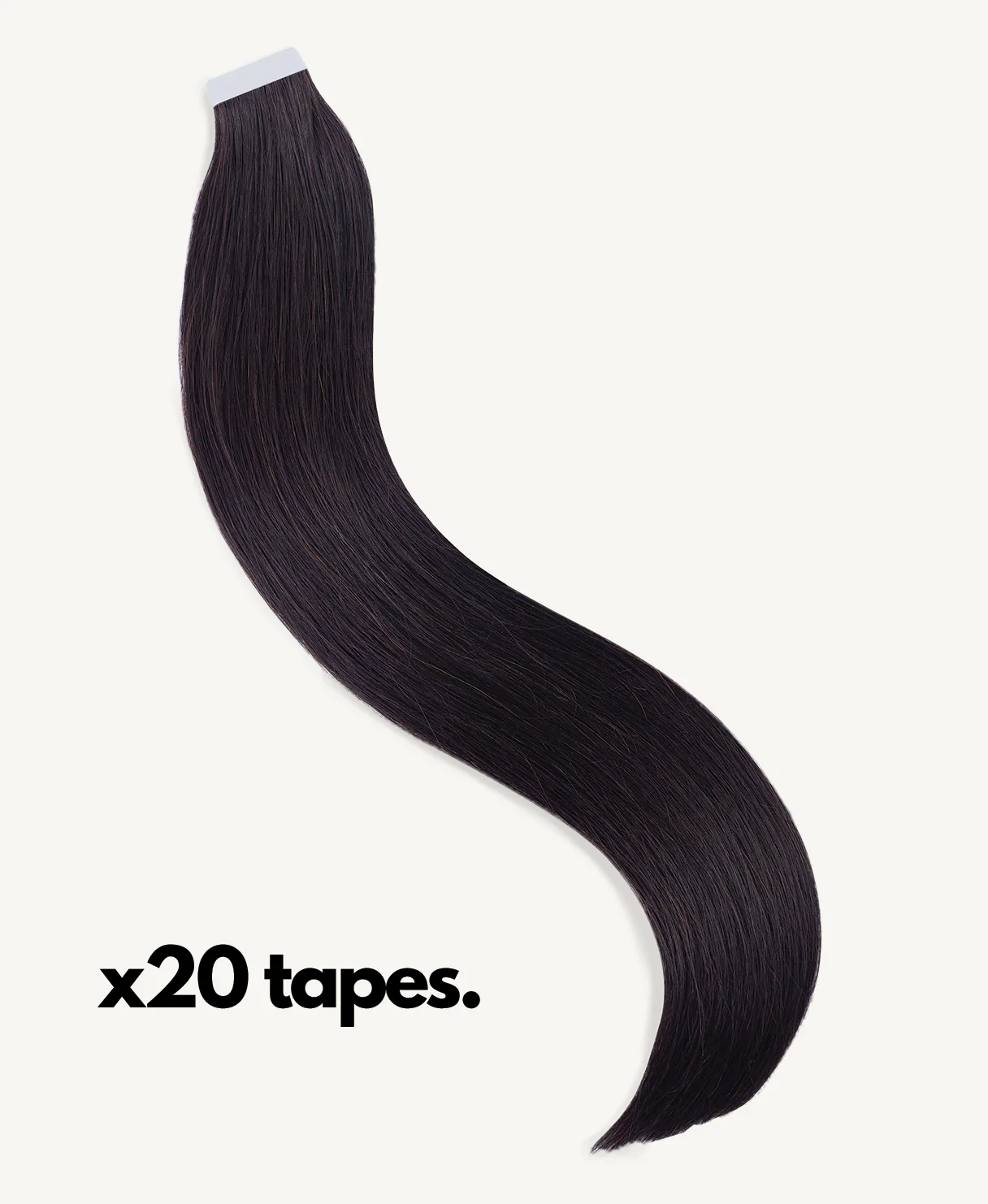 tape-in hair extensions natural black. - Image 3