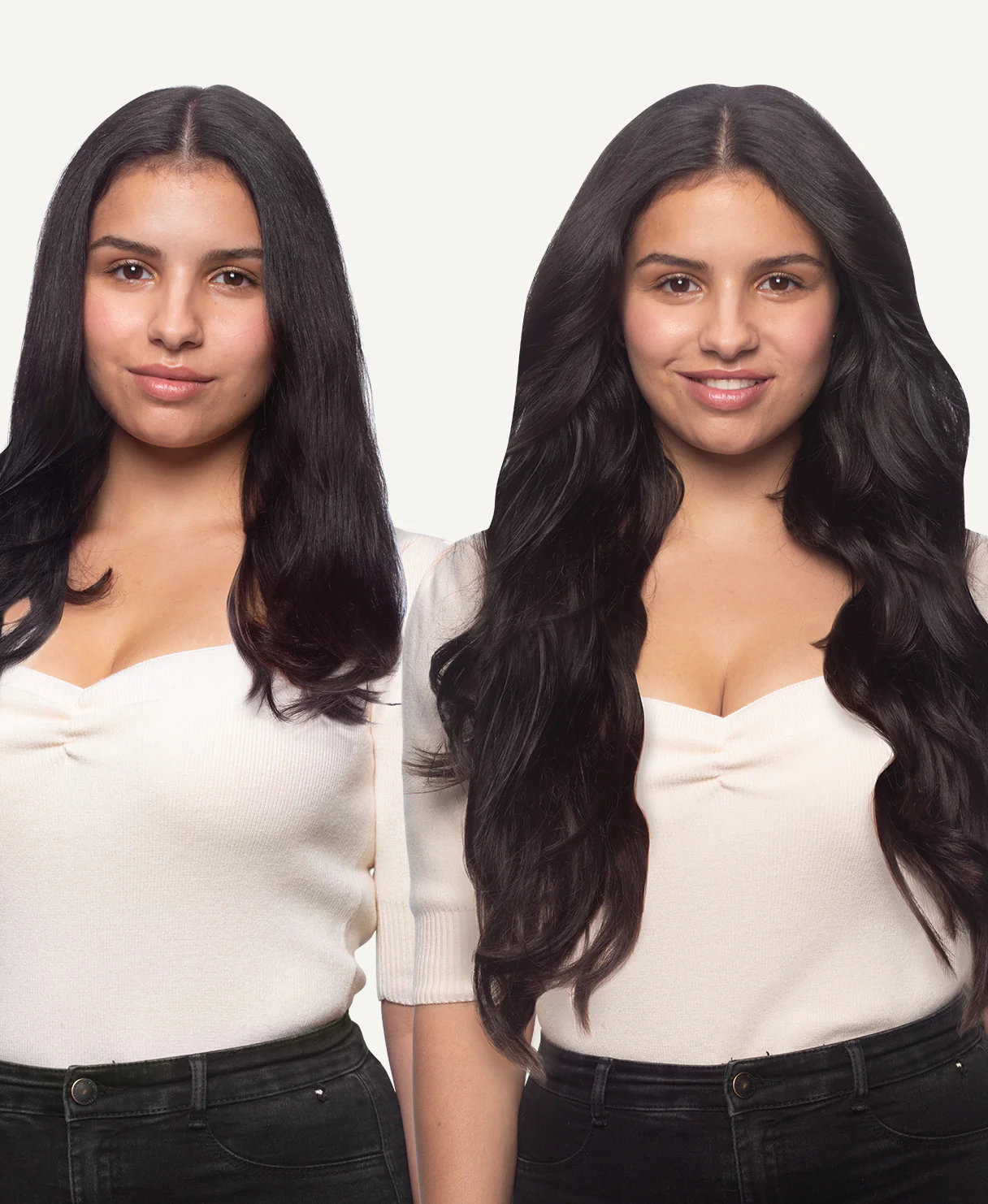 tape-in hair extensions natural black. - Image 6