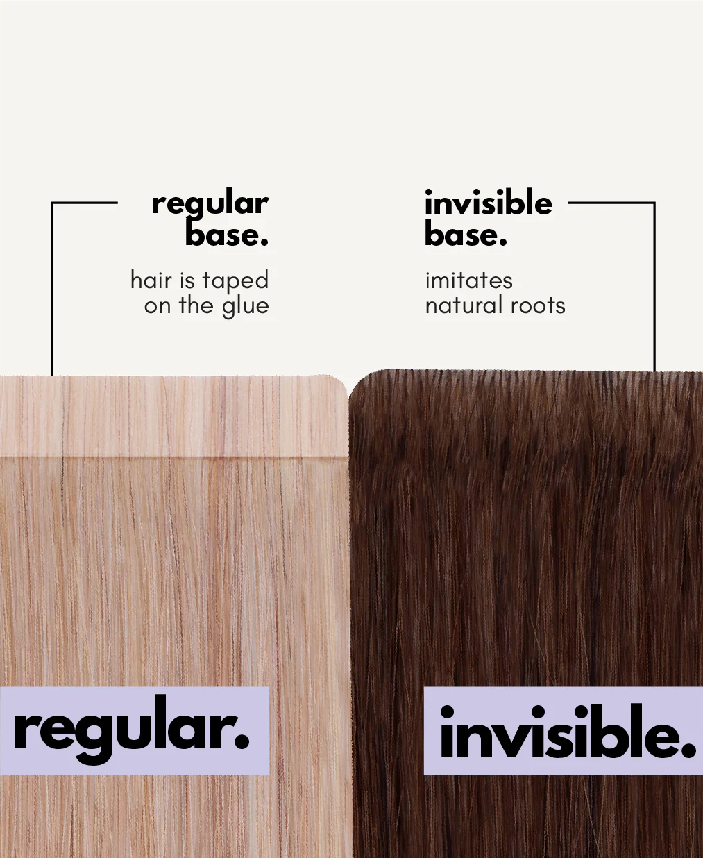 tape-in hair extensions brown melt. - Image 4