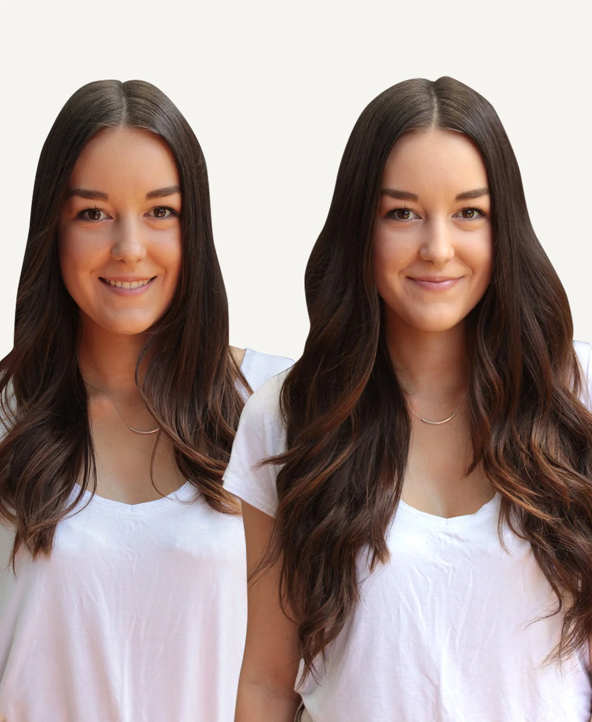 tape-in hair extensions medium brown. - Image 6