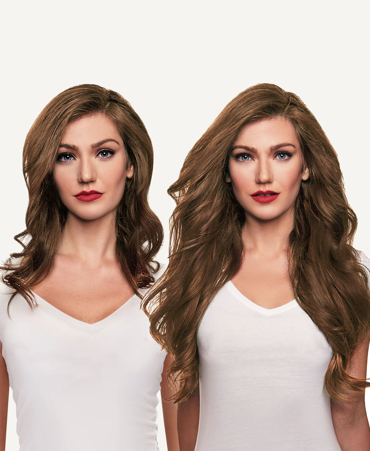 tape-in hair extensions light brown. - Image 5