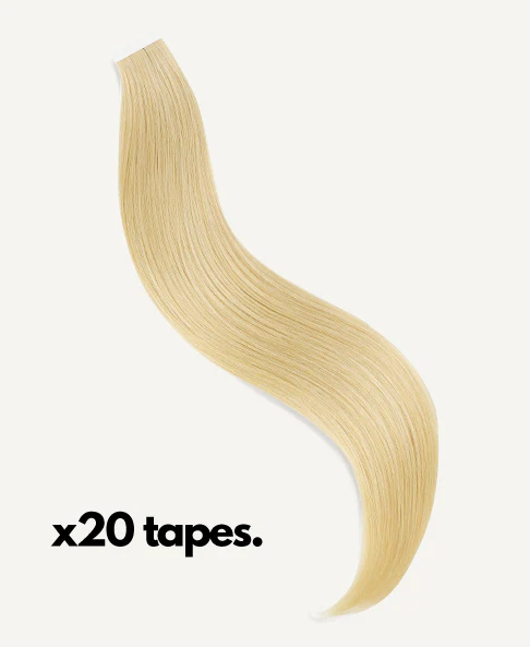 tape-in hair extensions  light blonde. - Image 3