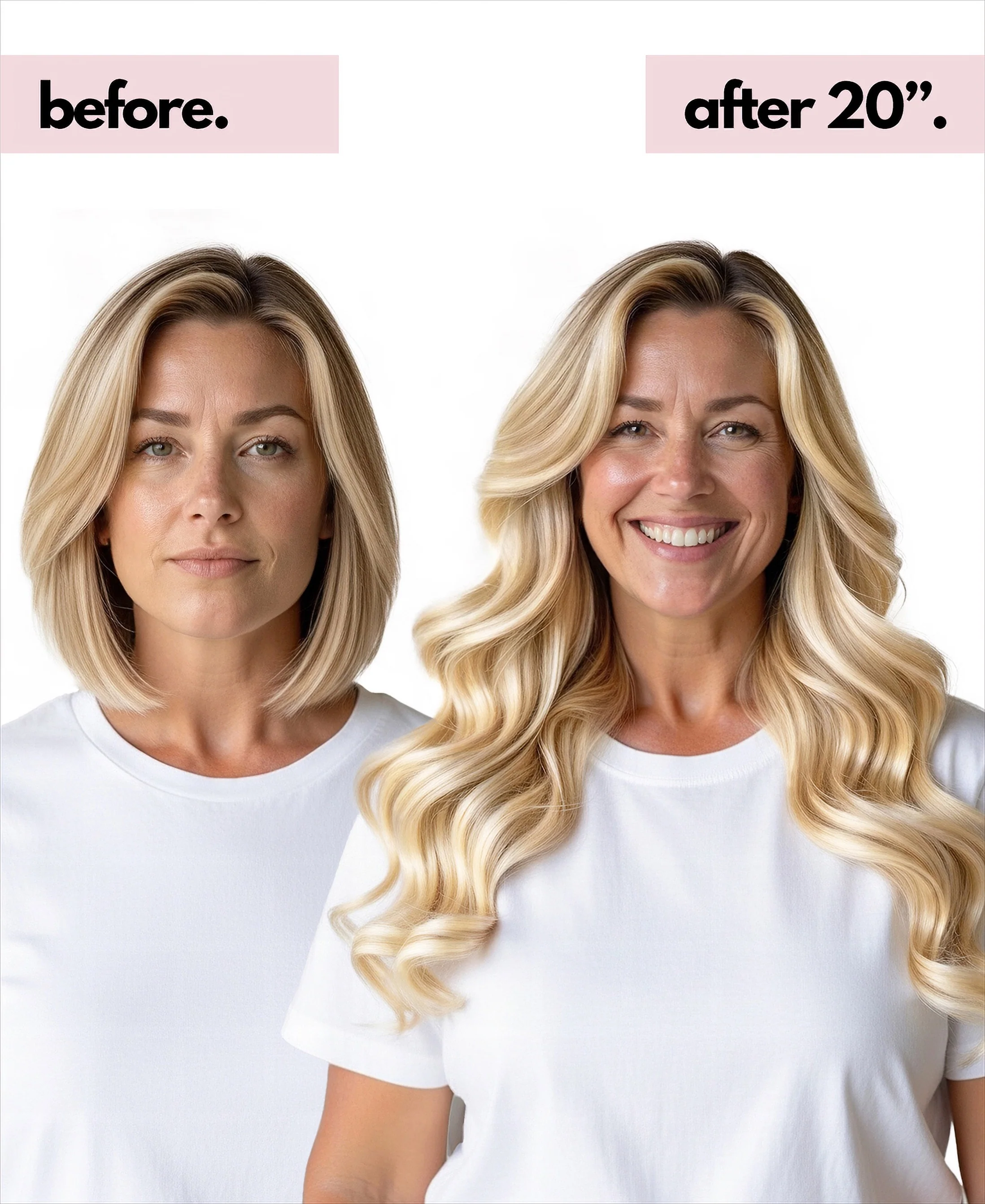 tape-in hair extensions golden highlights. - Image 3