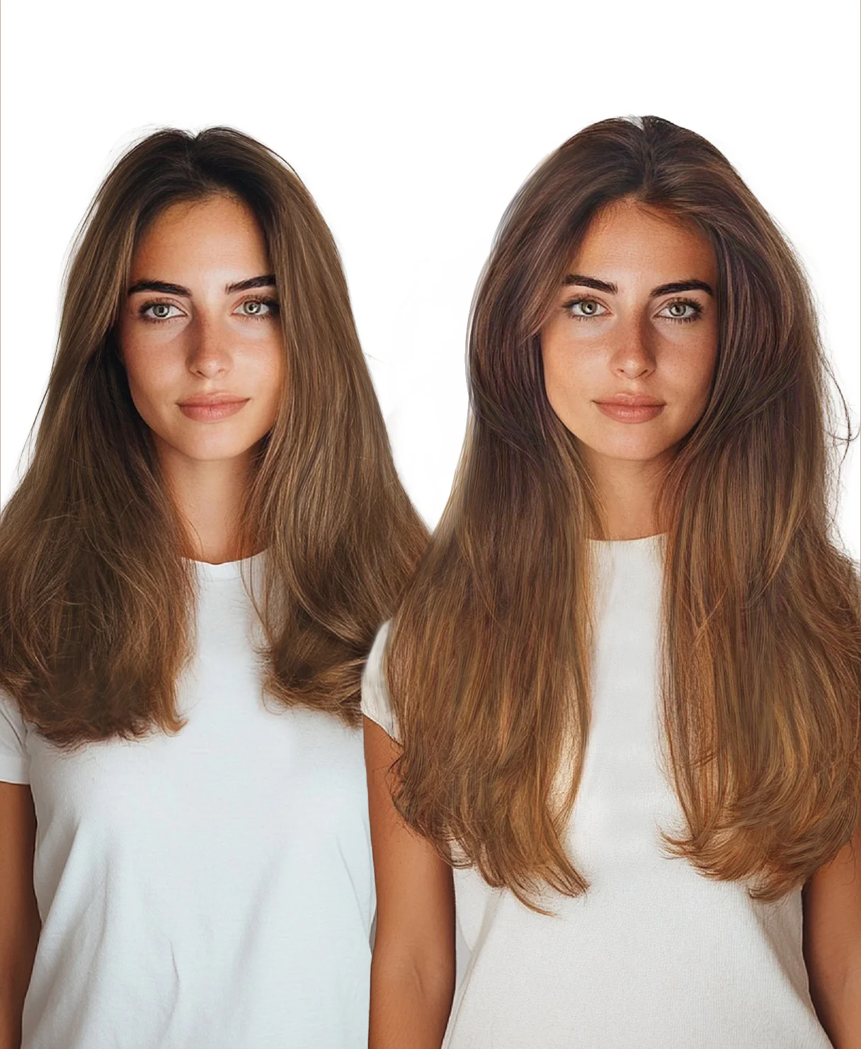 tape-in hair extensions caramel balayage. - Image 6