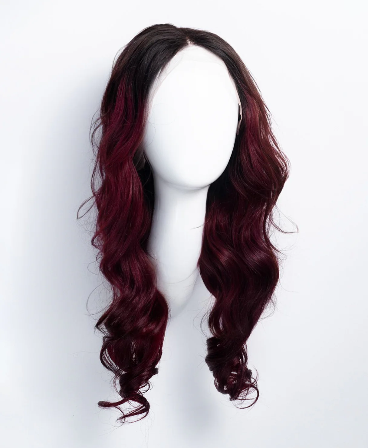 wavy human wig - 20" rooted red. - Image 6