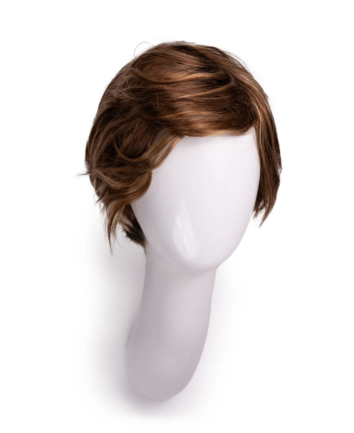 wedge cut human wig - 8" bronzed highlights. - Image 6