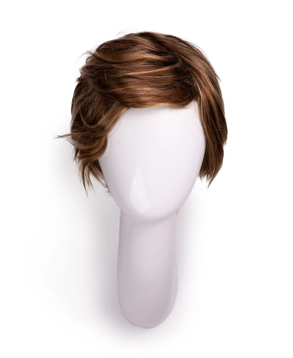 wedge cut human wig - 8" bronzed highlights. - Image 7