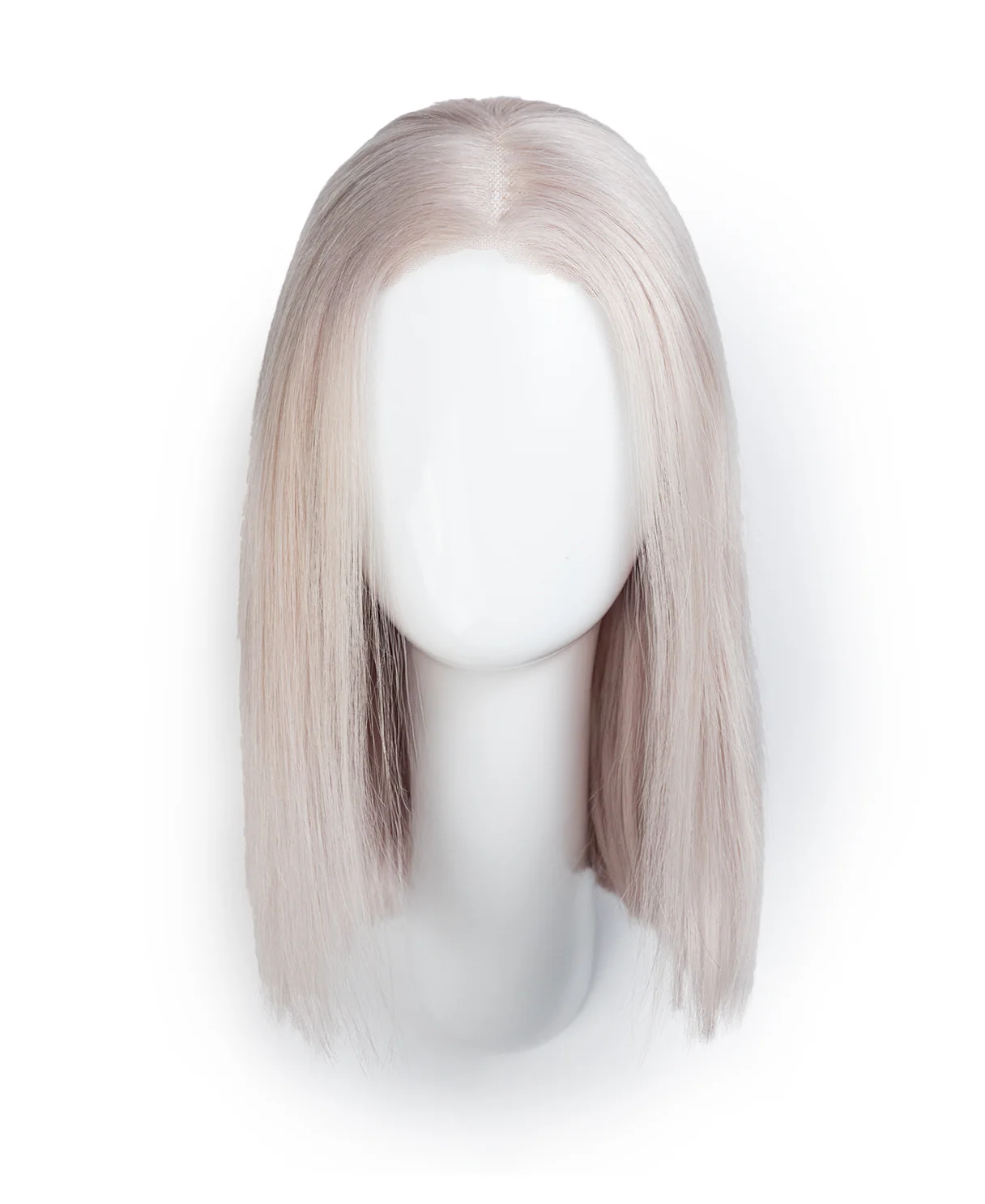 put on & go bob wig - 12" silver blonde. - Image 8