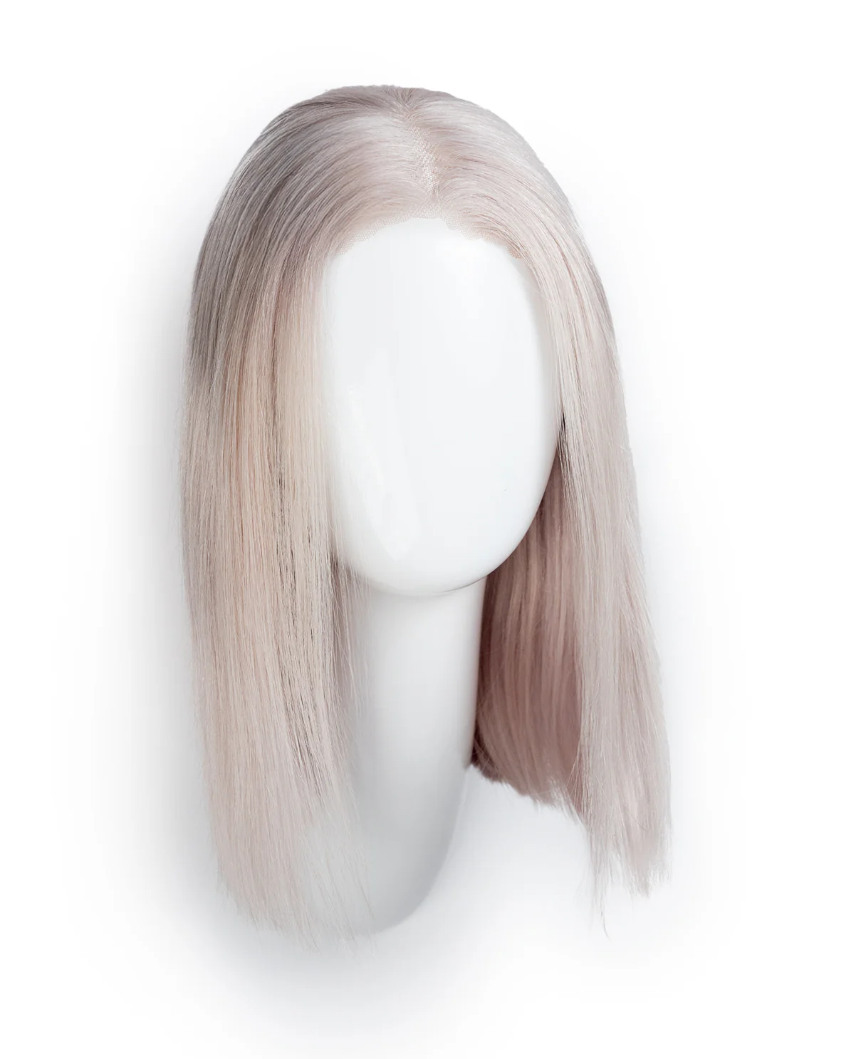put on & go bob wig - 12" silver blonde. - Image 9