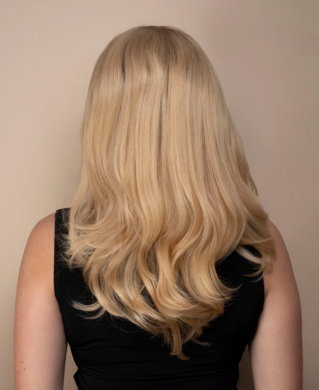 lace front mono wig - 13" golden babylights. - Image 2