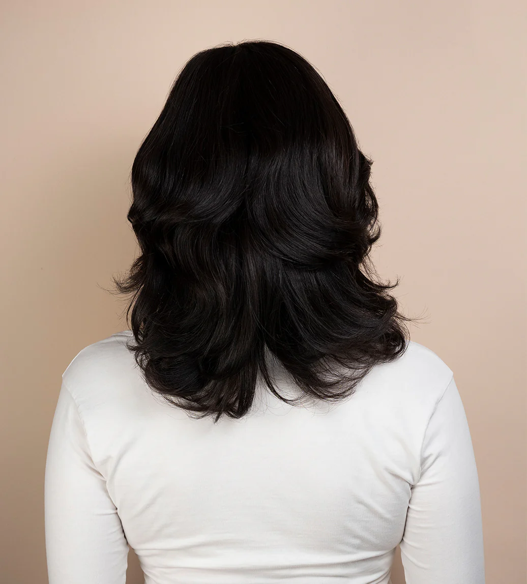 european virgin hair wig - 10" natural black. - Image 2