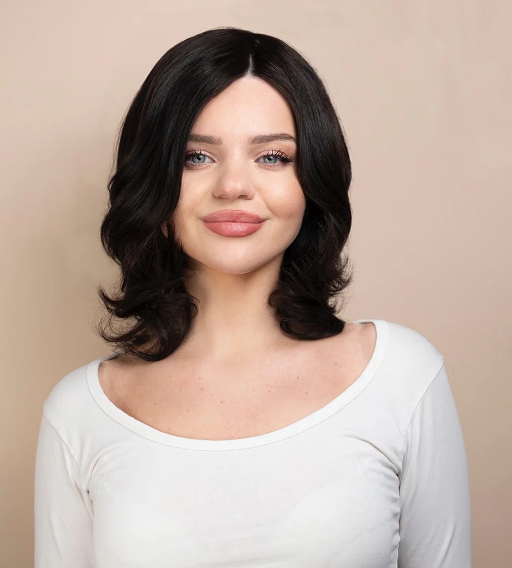 european virgin hair wig - 10" natural black. - Image 3