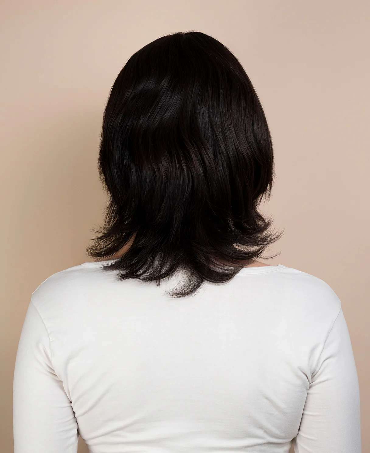 european virgin hair wig - 8" natural black. - Image 2