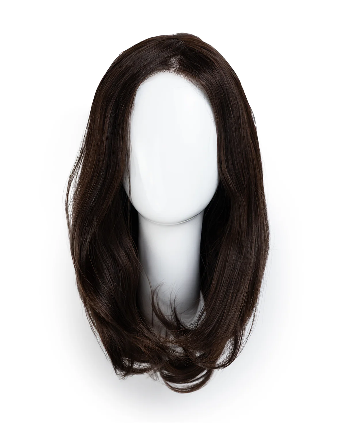 lace front mono wig - 13" dark brown. - Image 10