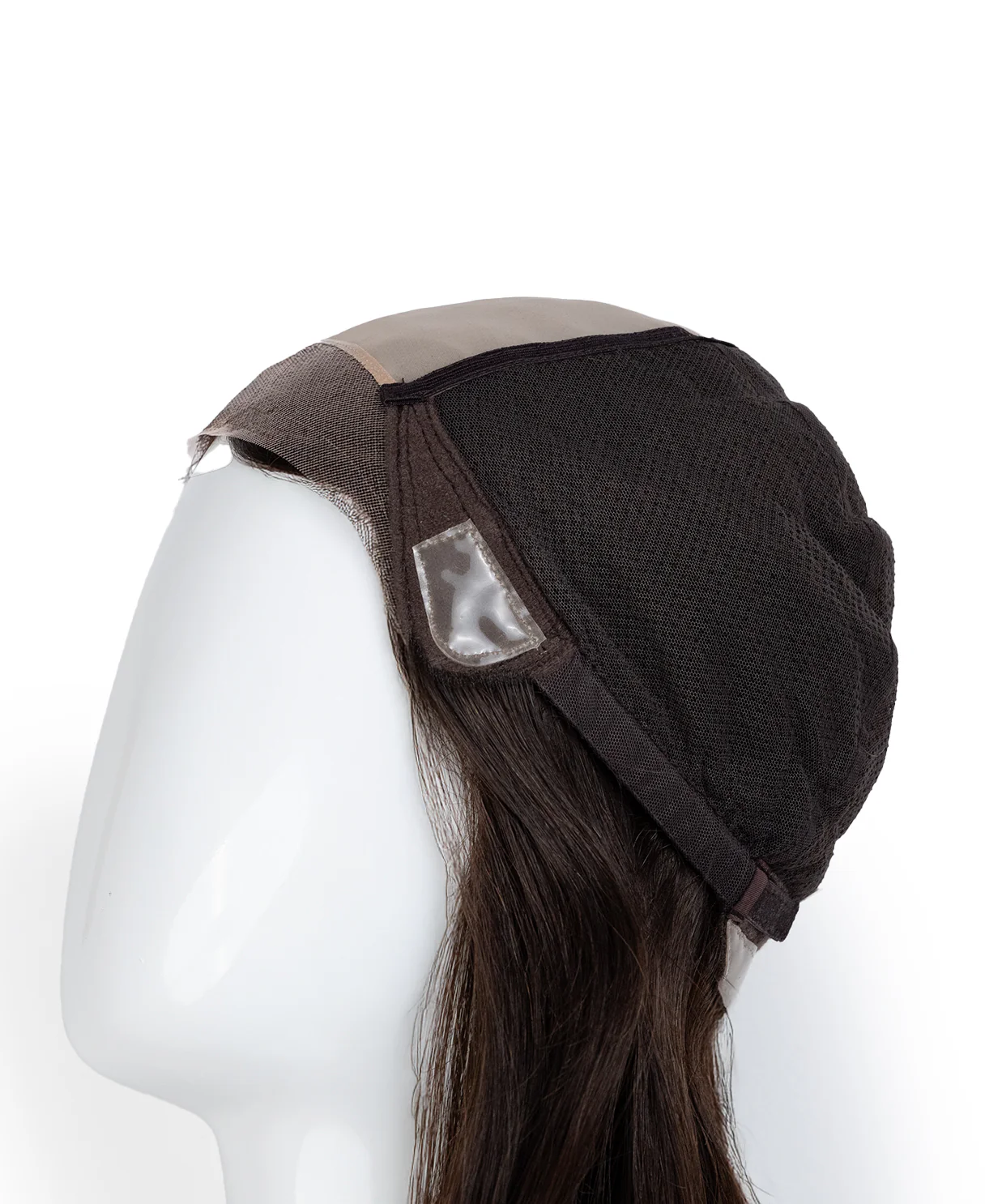 lace front mono wig - 13" dark brown. - Image 9