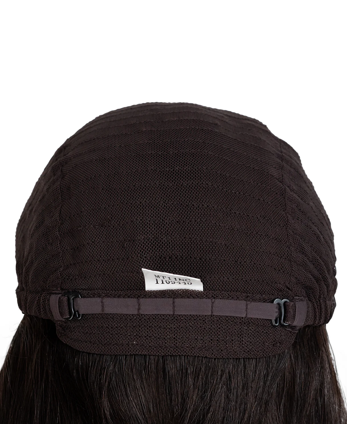 lace front mono wig - 14" dark brown. - Image 10