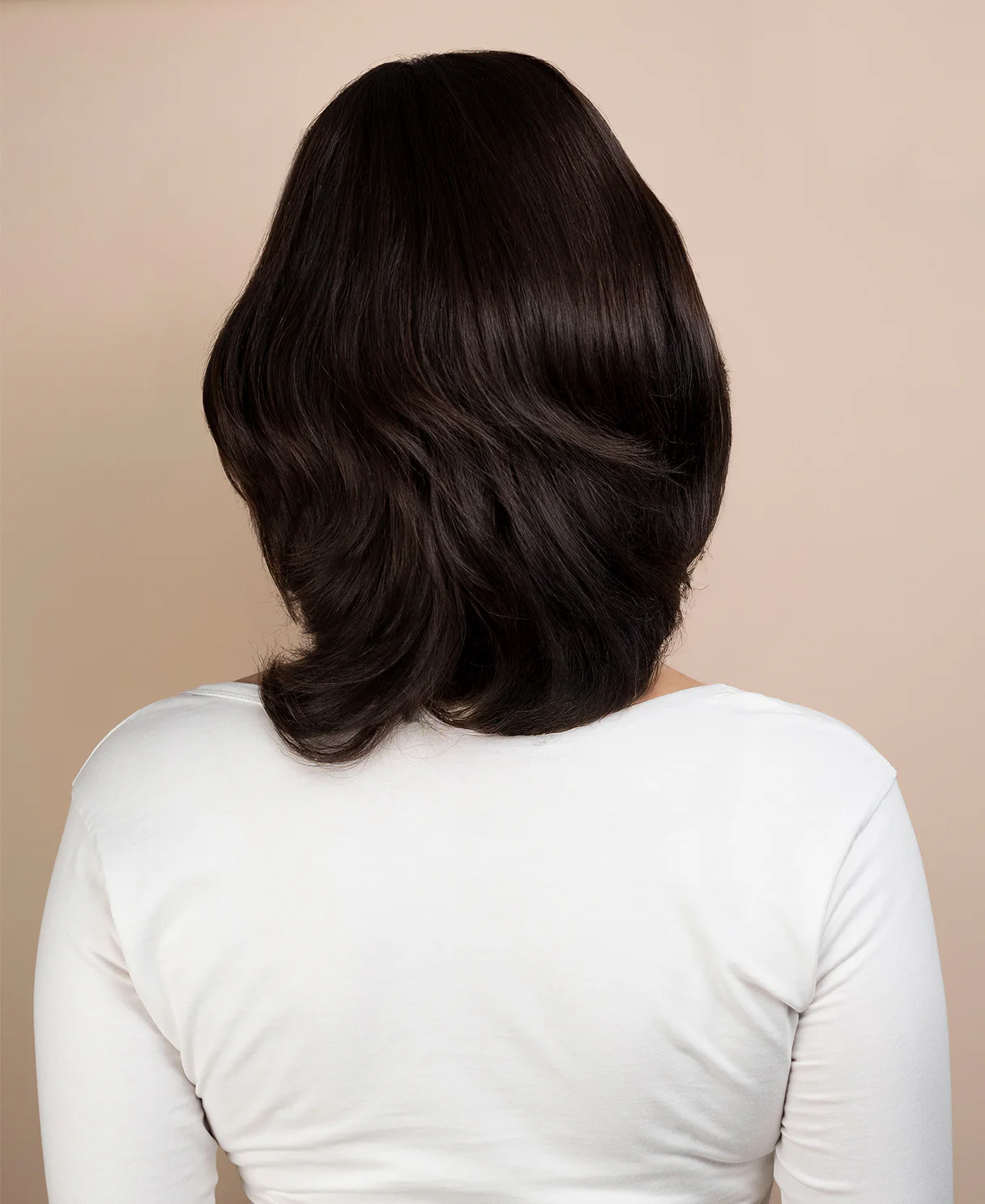 european virgin hair wig - 8" chocolate brown. - Image 3