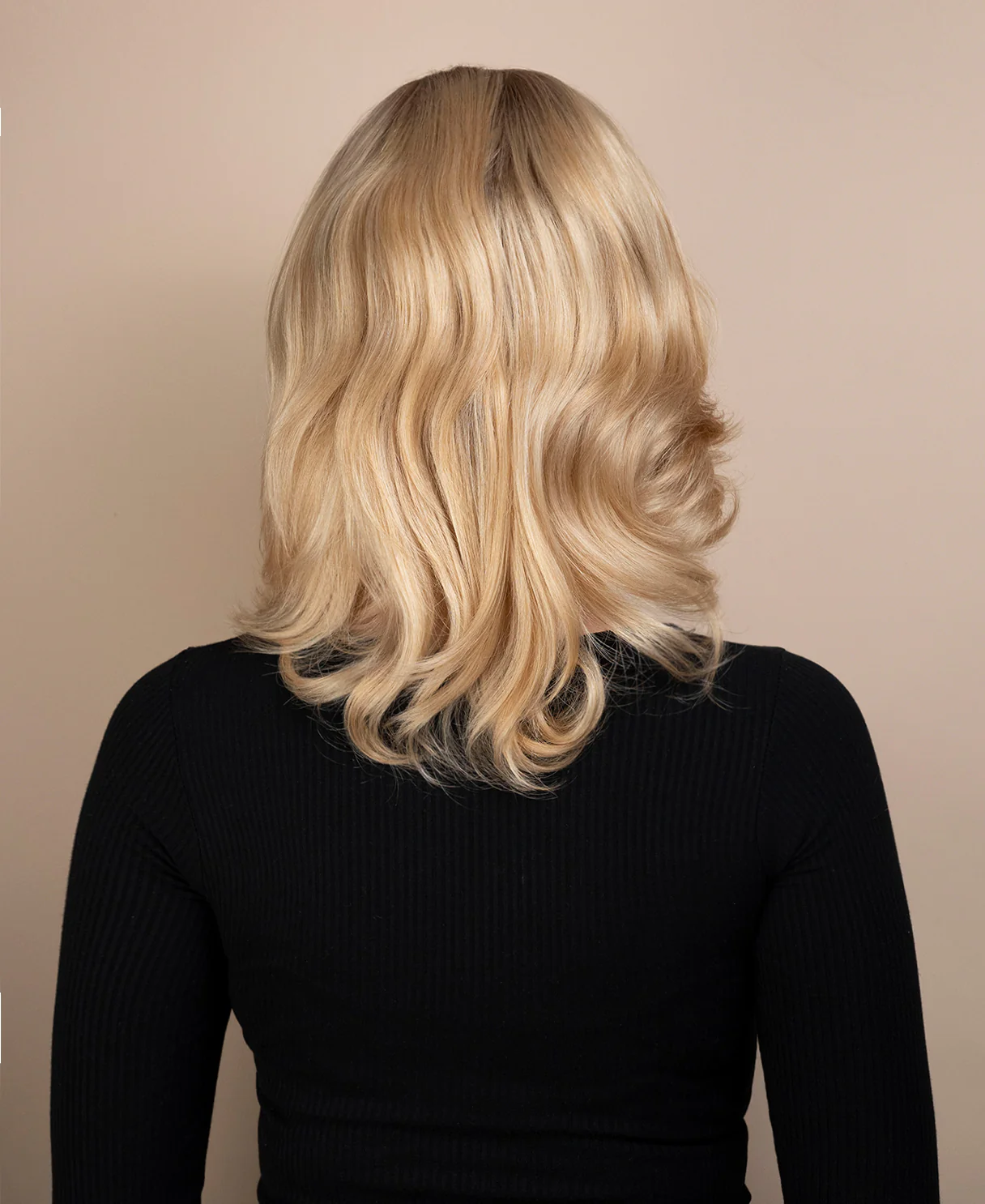 european virgin hair wig - 10" blonde highlights. - Image 2
