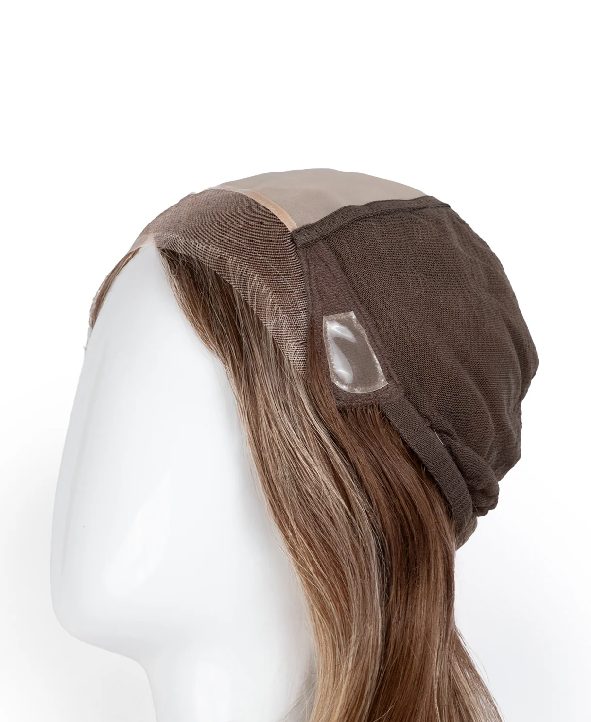 lace front mono wig - 13" rooted caramel blonde. - Image 7