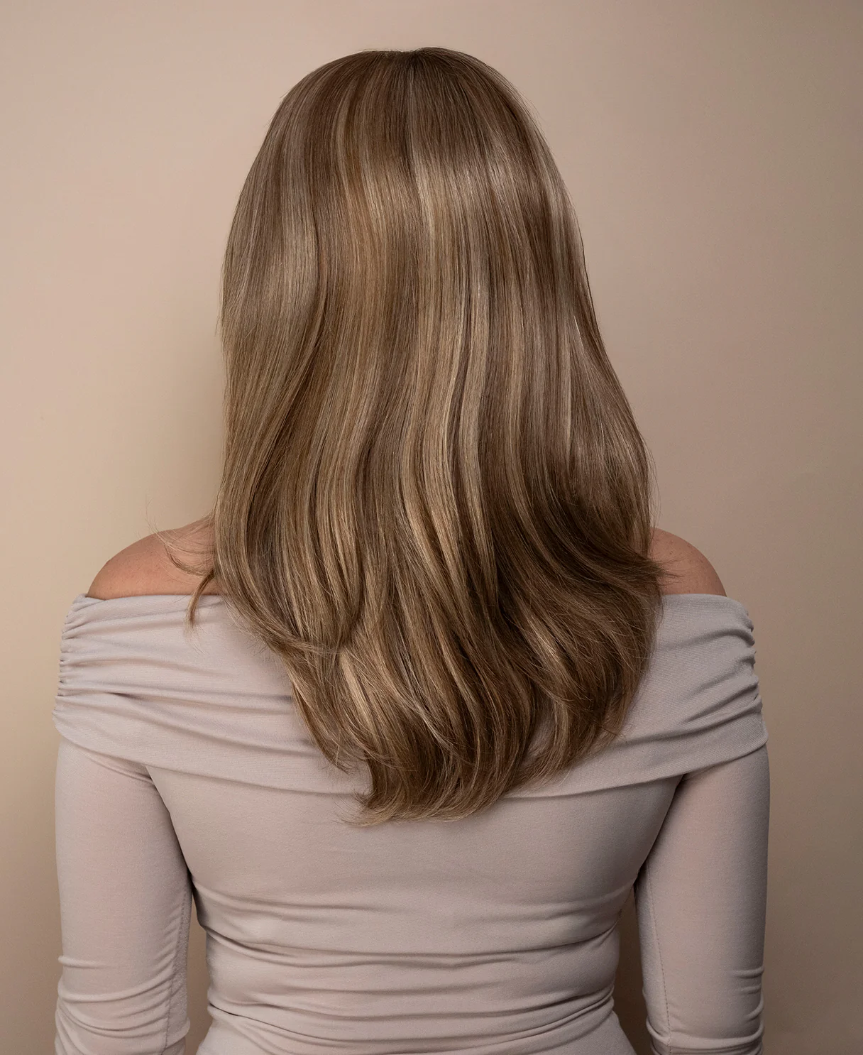 lace front mono wig - 14" hazel highlights. - Image 2