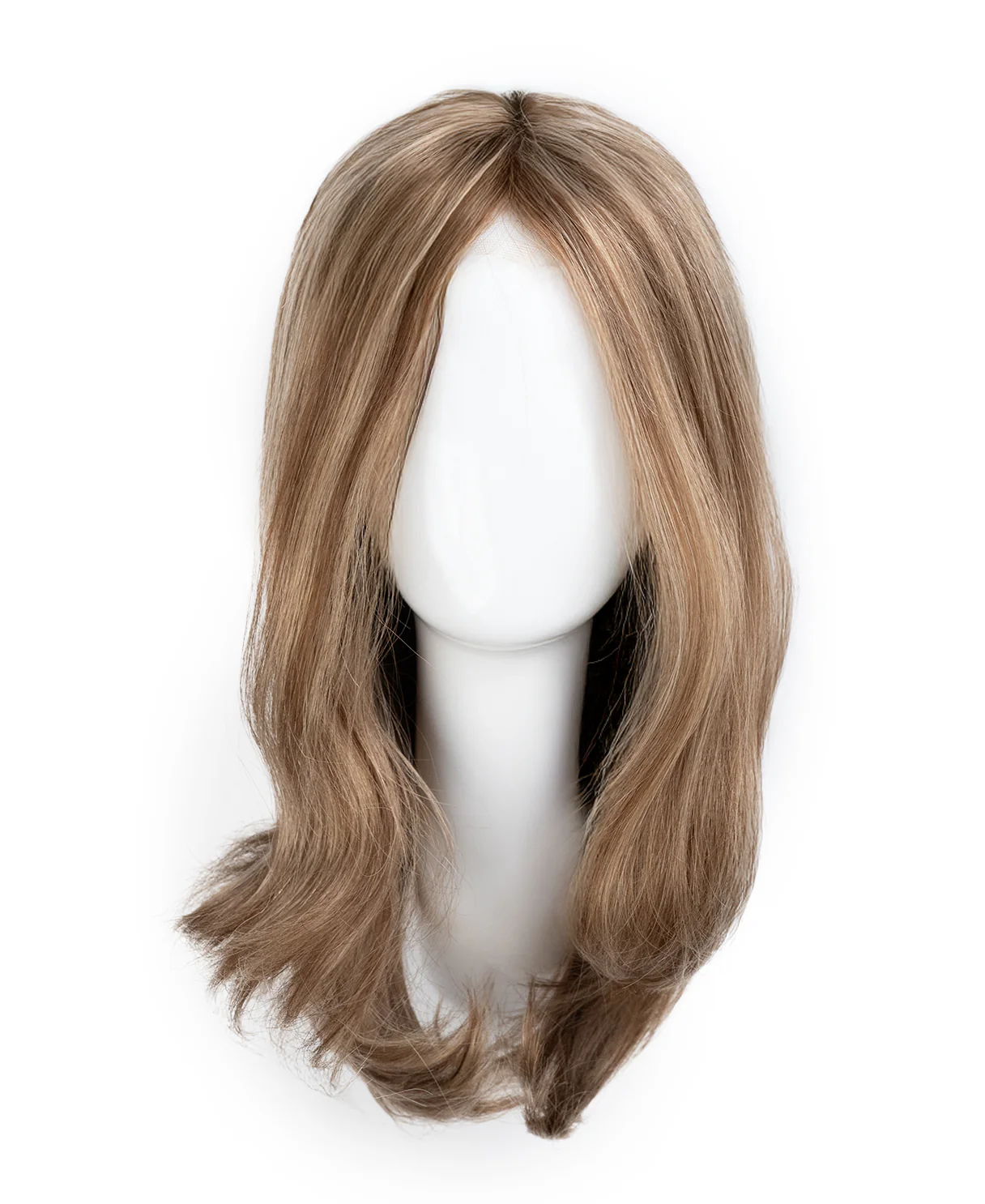 lace front mono wig - 14" hazel highlights. - Image 8