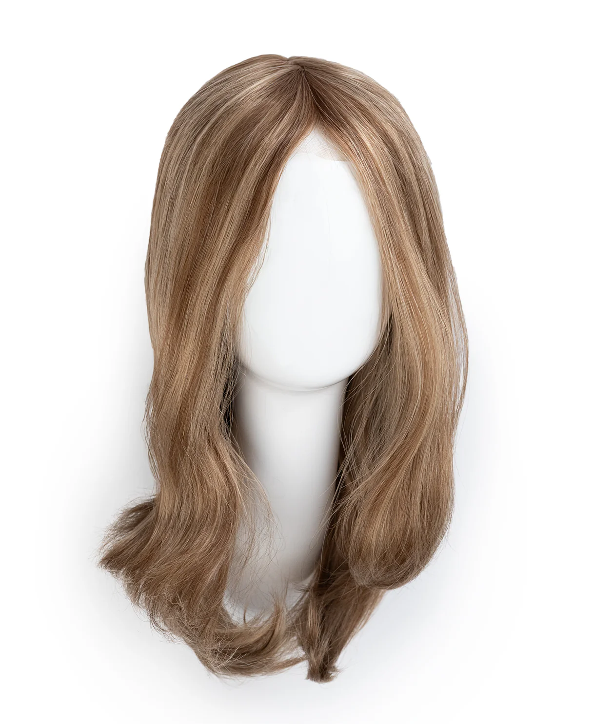 lace front mono wig - 14" hazel highlights. - Image 9