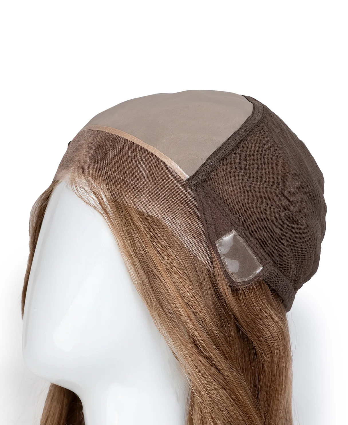 lace front mono wig - 13" caramel highlights. - Image 9