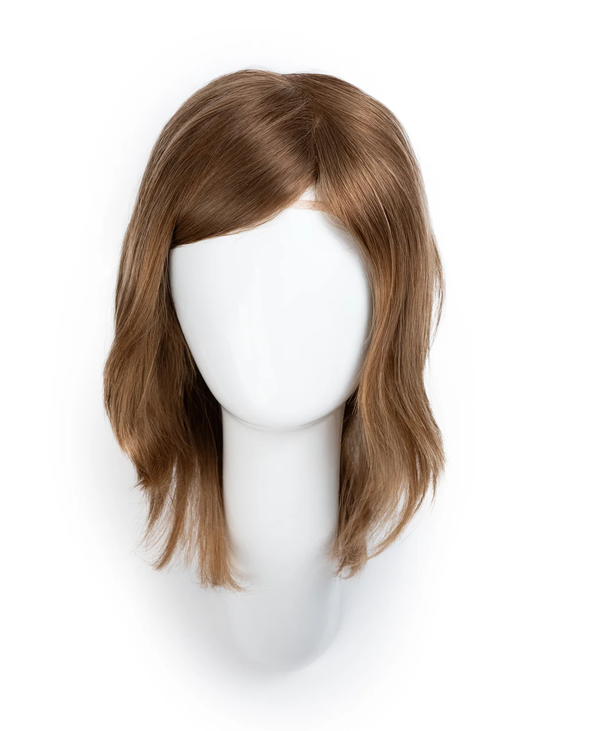lace front mono wig - 6" light brown. - Image 6