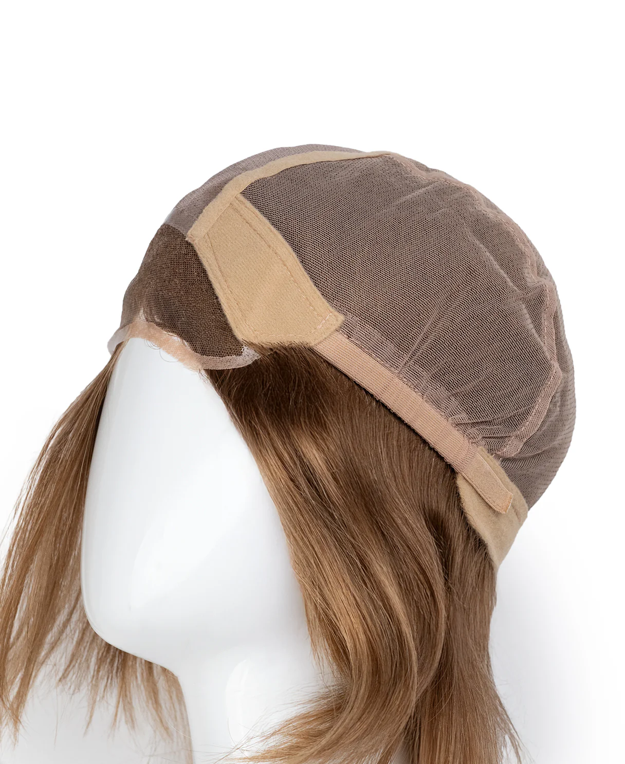 lace front mono wig - 6" light brown. - Image 8