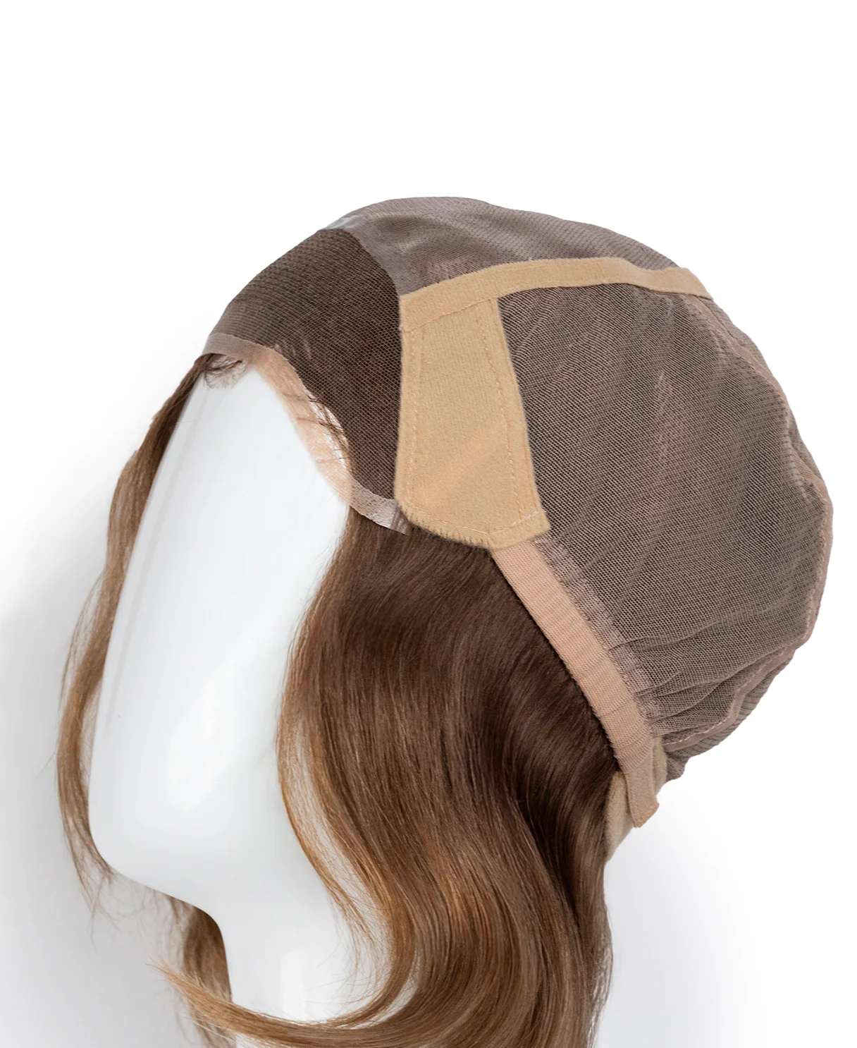 lace front mono wig - 6" brown melt. - Image 10