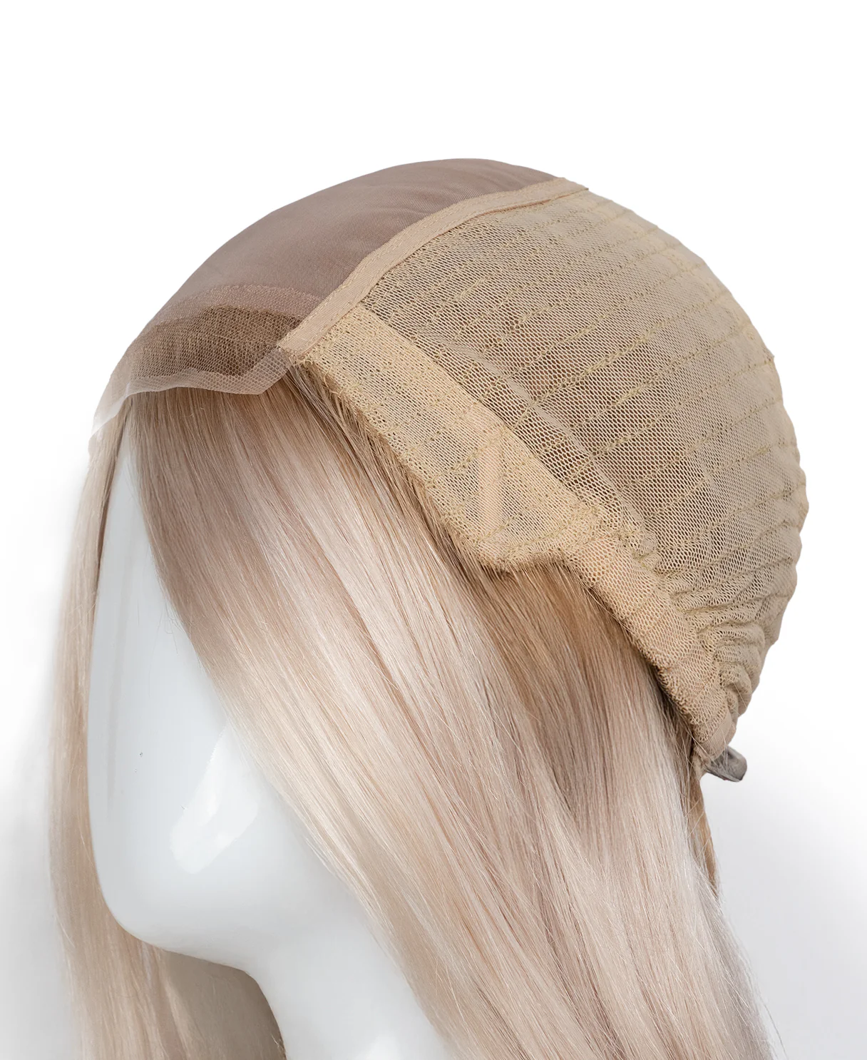 lace front mono wig - 14" shadow root white blonde. - Image 10